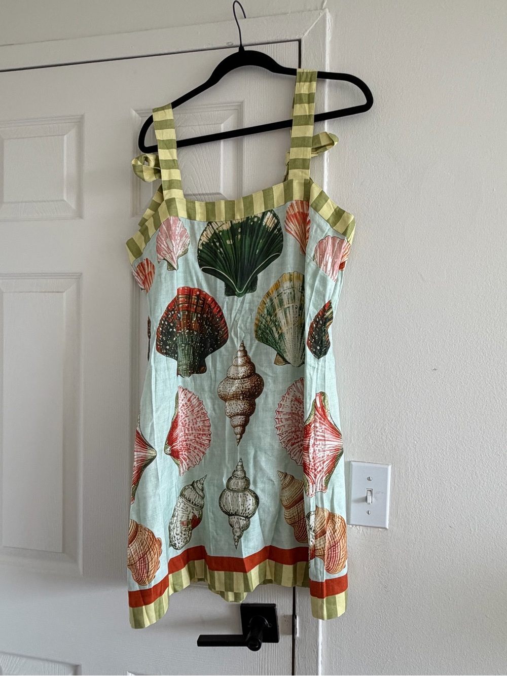Hunter Bell Shell Linen Mini Dress